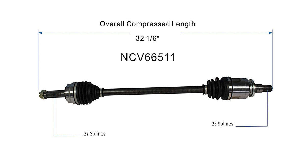 GSP CV Axle Assembly NCV66511