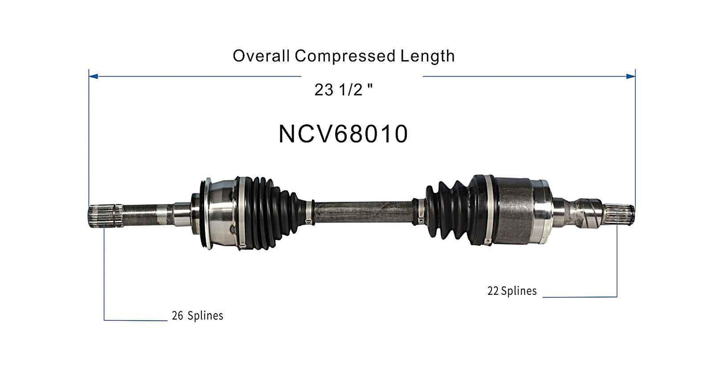 GSP CV Axle Assembly NCV68010 image 6
