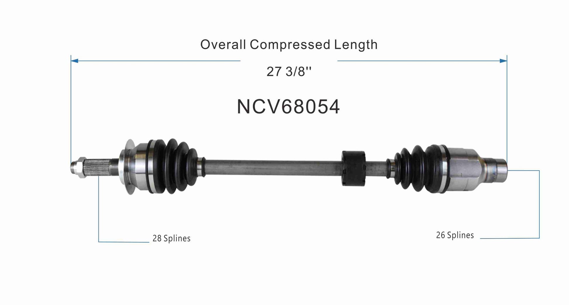 GSP CV Axle Assembly NCV68054 image 6