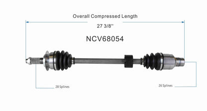 GSP CV Axle Assembly NCV68054 image 6