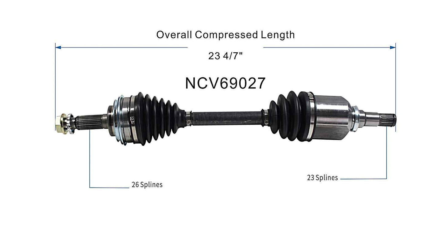 GSP CV Axle Assembly NCV69027 image 6