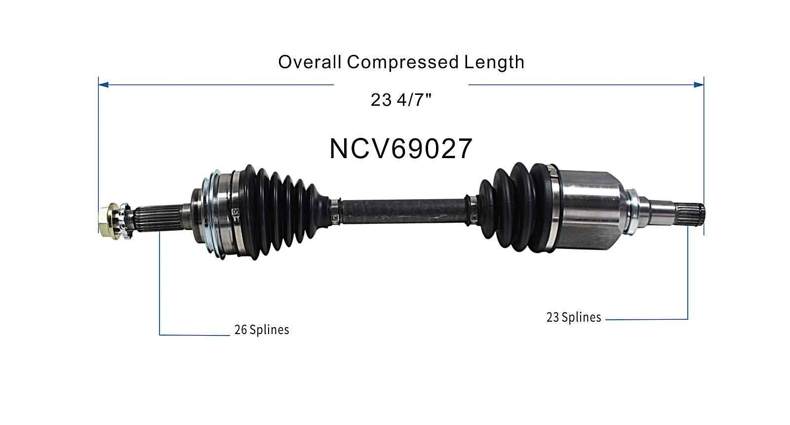 GSP CV Axle Assembly NCV69027 image 6