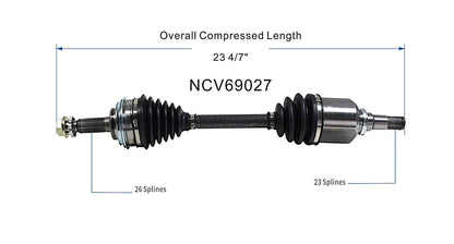 GSP CV Axle Assembly NCV69027 image 6