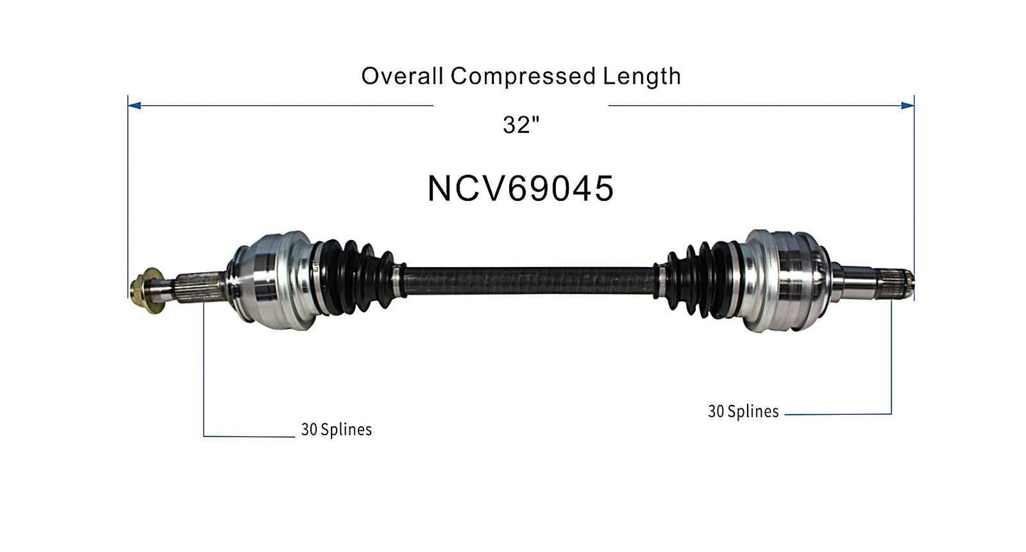 GSP CV Axle Assembly NCV69045