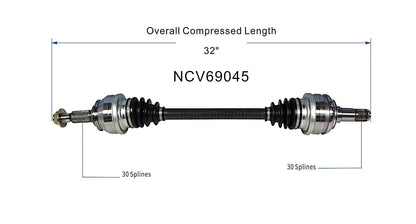 GSP CV Axle Assembly NCV69045