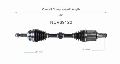 GSP CV Axle Assembly NCV69122 image 6