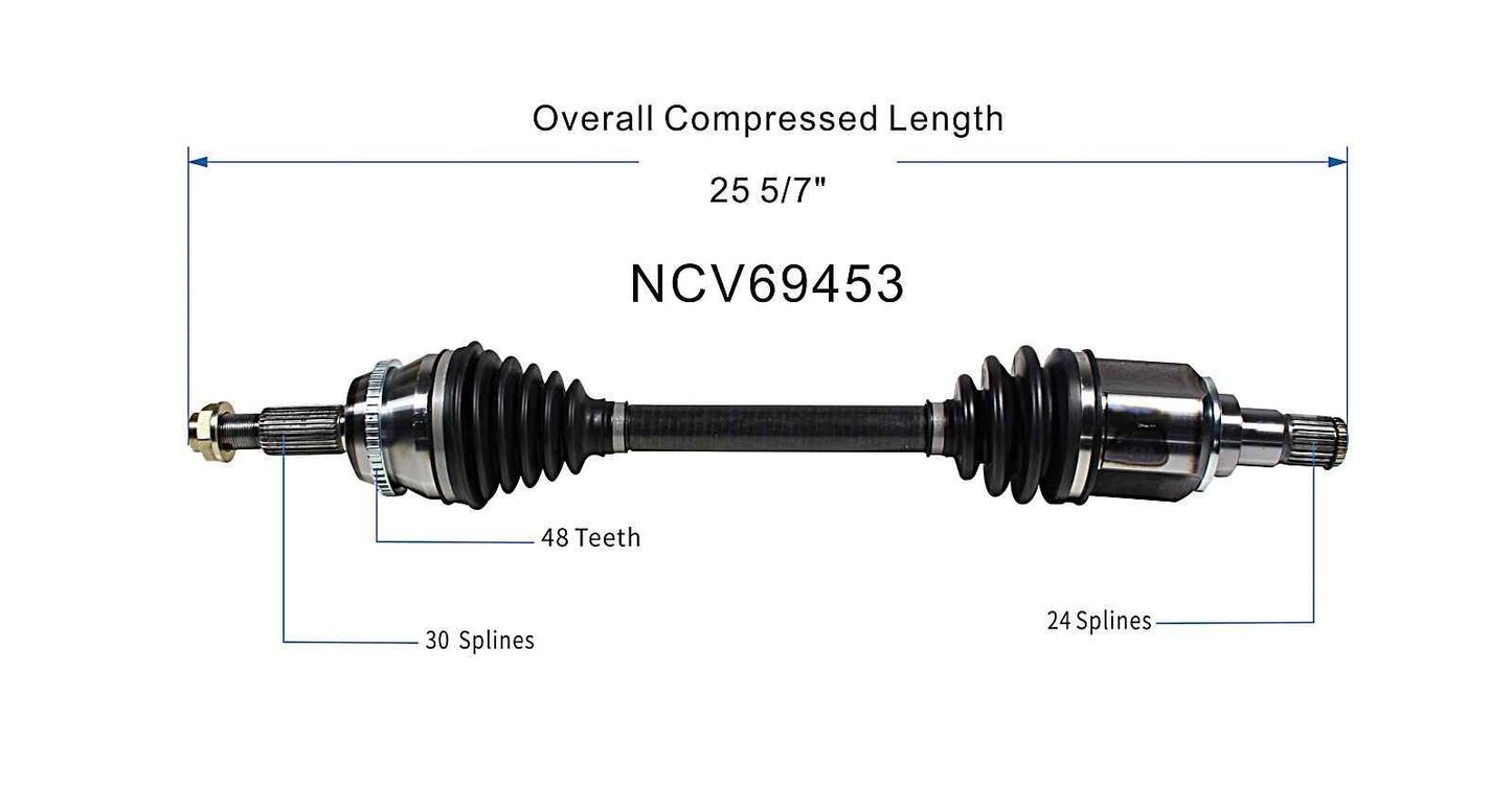 GSP CV Axle Assembly NCV69453 image 6
