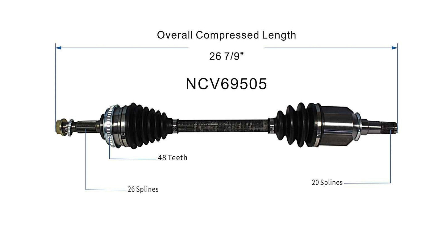 GSP CV Axle Assembly NCV69505