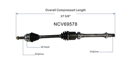 GSP CV Axle Assembly NCV69578 image 6