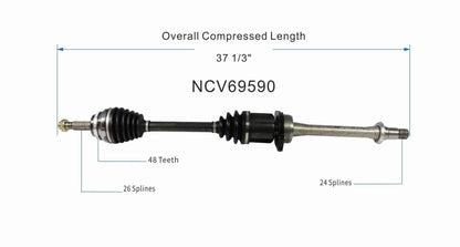 GSP CV Axle Assembly NCV69590