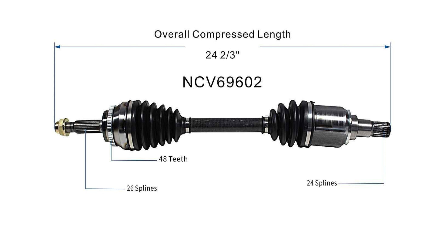 GSP CV Axle Assembly NCV69602