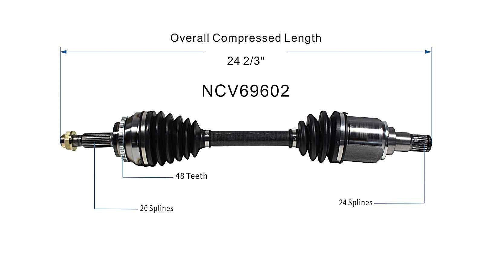 GSP CV Axle Assembly NCV69602