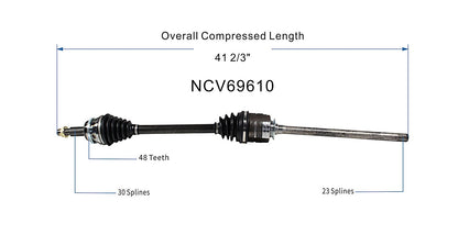 GSP CV Axle Assembly NCV69610 image 6