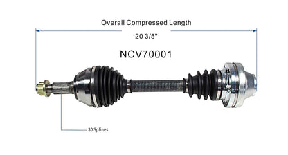 GSP CV Axle Assembly NCV70001 image 6