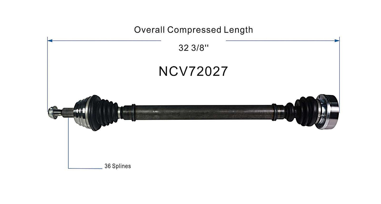 GSP CV Axle Assembly NCV72027 image 6