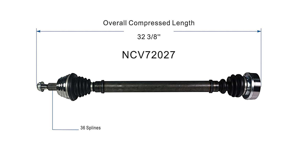 GSP CV Axle Assembly NCV72027 image 6