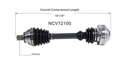 GSP CV Axle Assembly NCV72100 image 6