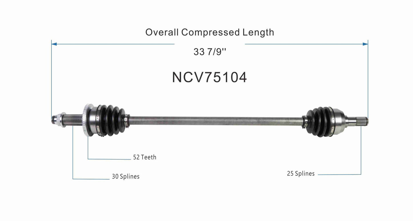 GSP CV Axle Assembly NCV75104