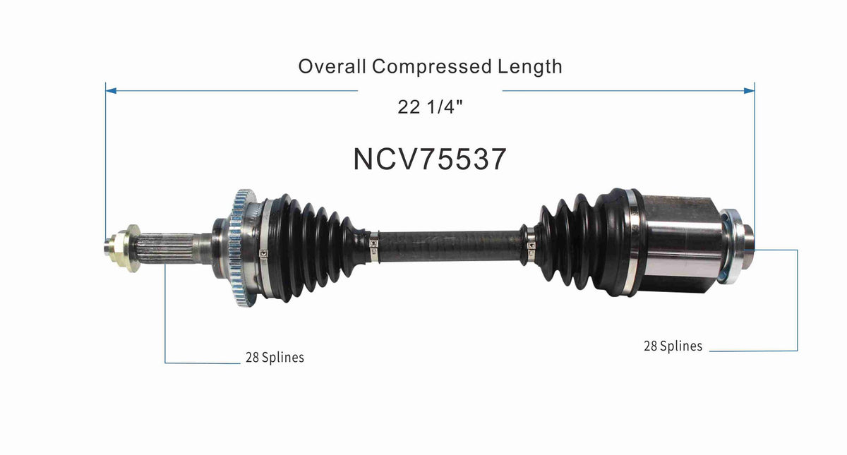 GSP CV Axle Assembly NCV75537 image 6
