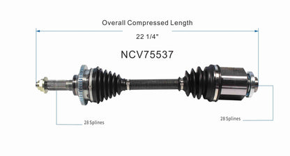 GSP CV Axle Assembly NCV75537 image 6
