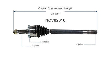 GSP CV Axle Assembly NCV82010