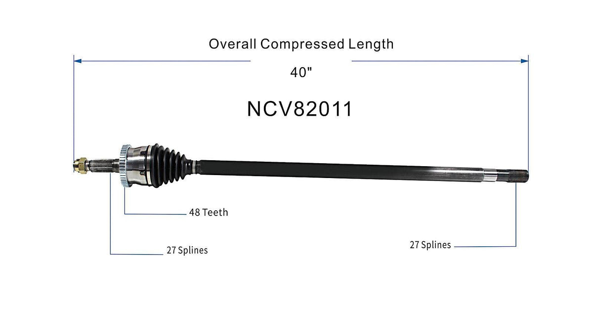 GSP CV Axle Assembly NCV82011 image 6