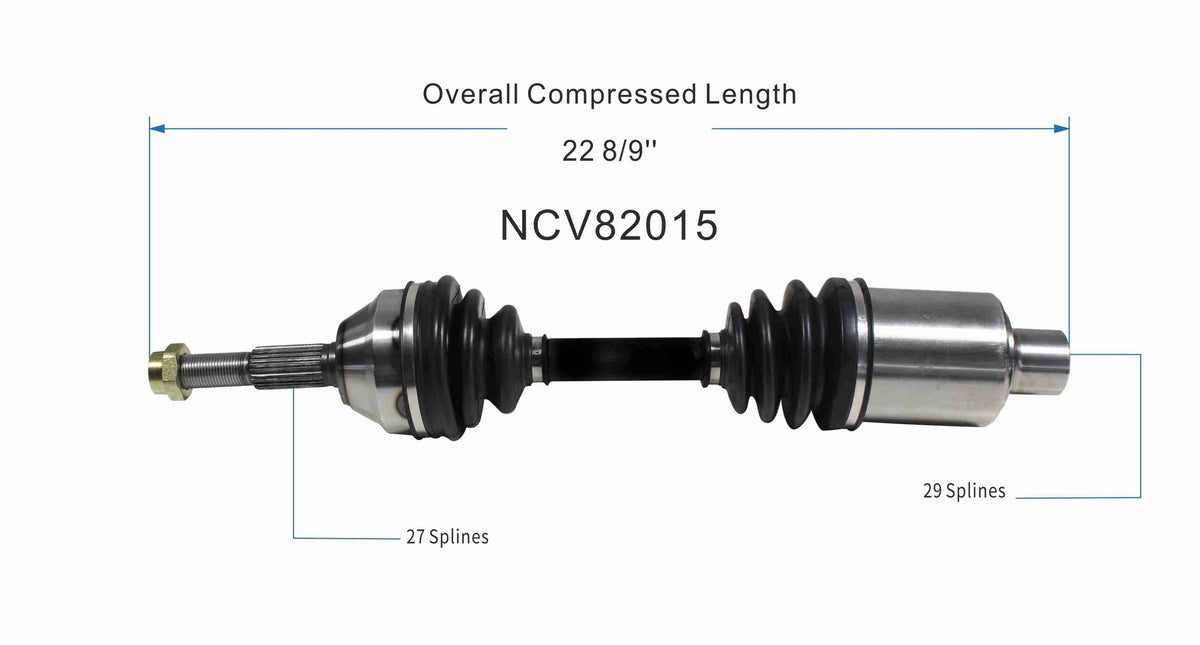 GSP CV Axle Assembly NCV82015 image 6