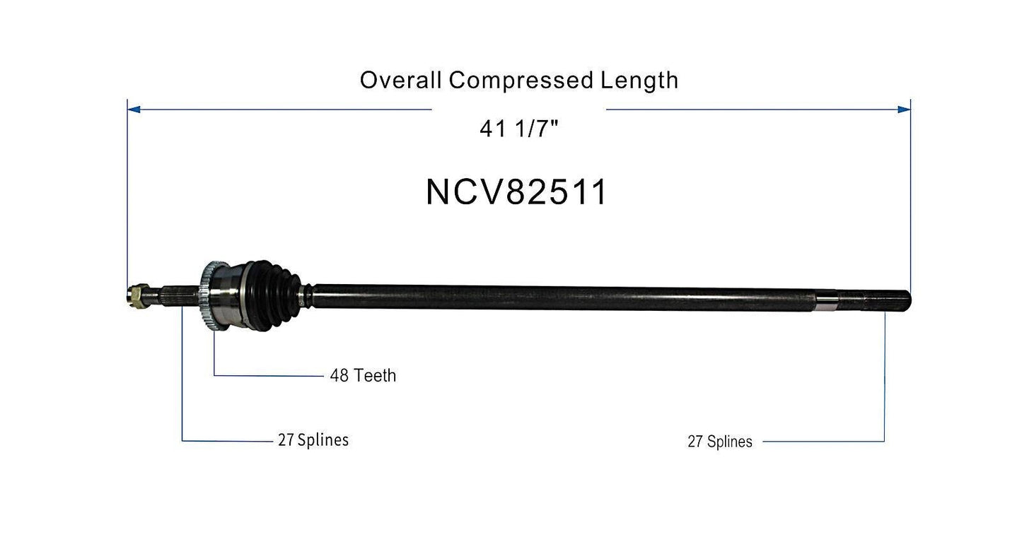 GSP CV Axle Assembly NCV82511