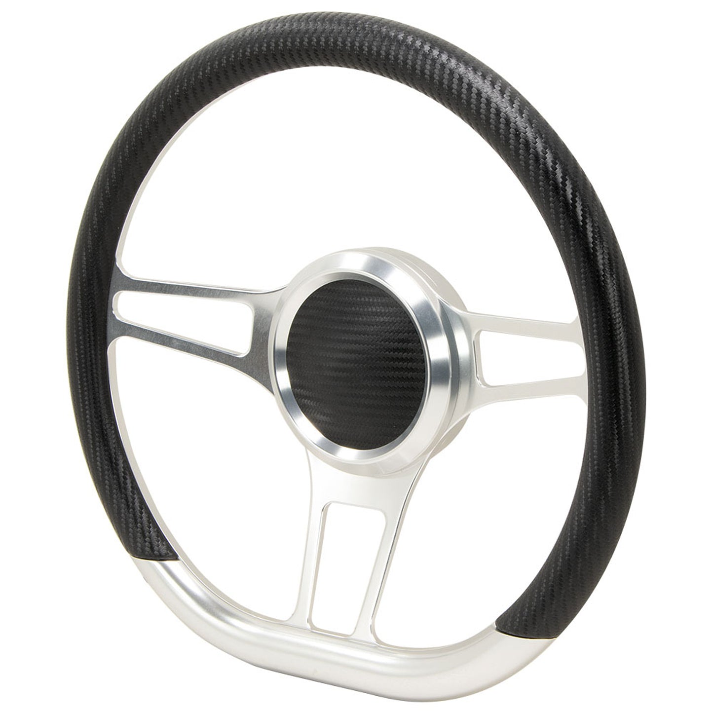 GT Performance GT9 Retro Wheel D Shape Spoke w/Satin Finish Steering Wheels and Components Steering Wheels and Components main image