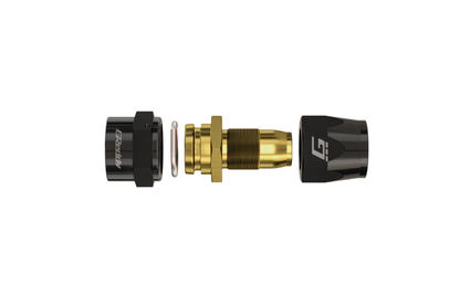GReddy STRAIGHT AN HOSE END(s)- BLACK/GOLD - (12800400 12800600 12800800 12801000 12801200 ) 12801600