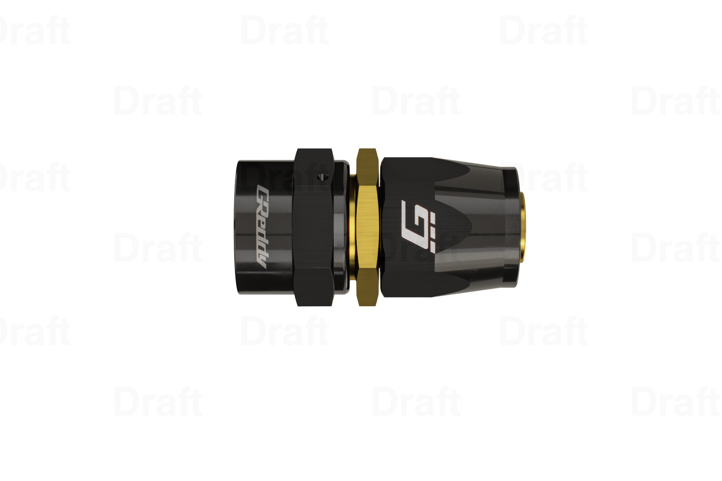 GReddy STRAIGHT AN HOSE END(s)- BLACK/GOLD - (12800400 12800600 12800800 12801000 12801200 ) 12801600