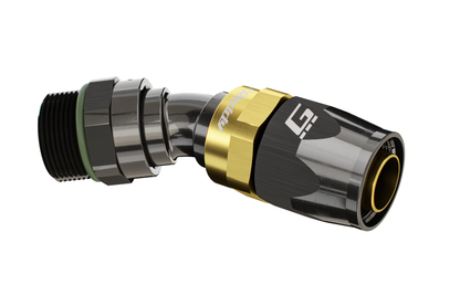 GReddy ORB MALE 30 DEG. AN HOSE END(s) - BLACK/GOLD - (12810630 12810830 12811030 ) 12811230