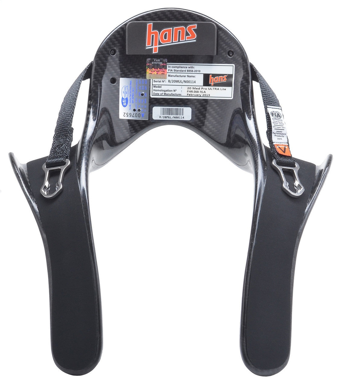 HANS Hans Pro Ultra LT 20deg Lrg PA FIA 8858 Safety Equipment Safety Restraints main image