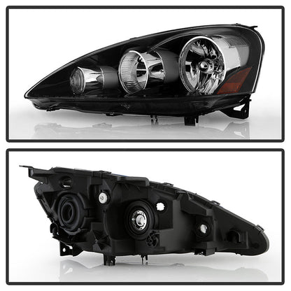 SPYDER Xtune Acura Rsx 2005-2006 OEM Style Headlights -Black HD-JH-ARSX05-AM-BK 9029516