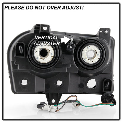 SPYDER Xtune Chrysler 300 05-08 Halogen Non-Projection Style Only Crystal Headlights Chrome HD-JH-C305-HA-C 9026430
