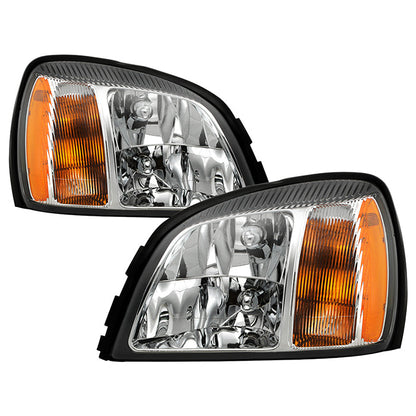SPYDER Xtune Cadillac Deville 2000-2005 Crystal Headlights Chrome HD-JH-CADDEV00-AM-C 5079817