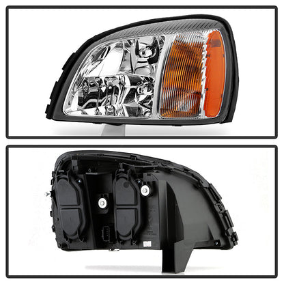 SPYDER Xtune Cadillac Deville 2000-2005 Crystal Headlights Chrome HD-JH-CADDEV00-AM-C 5079817