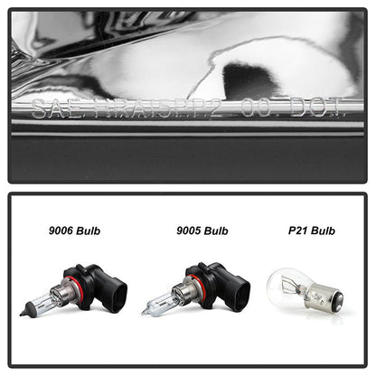 SPYDER Xtune Cadillac Deville 2000-2005 Crystal Headlights Chrome HD-JH-CADDEV00-AM-C 5079817