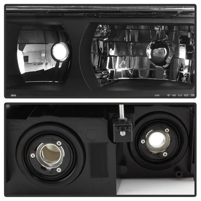 SPYDER xTune 02-06 Chevy Avalanche w/Cladding OEM Bumper Light & Headlights - (BLACK) (HD-JH-CAVA02-SET-BK) 9040641