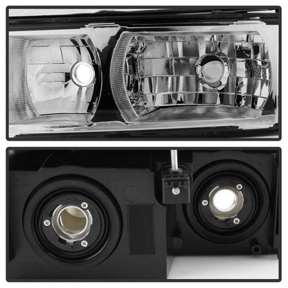 SPYDER xTune 02-06 Chevy Avalanche w/Cladding OEM Bumper Light & Headlights - Chrome (HD-JH-CAVA02-SET-C) 9040658