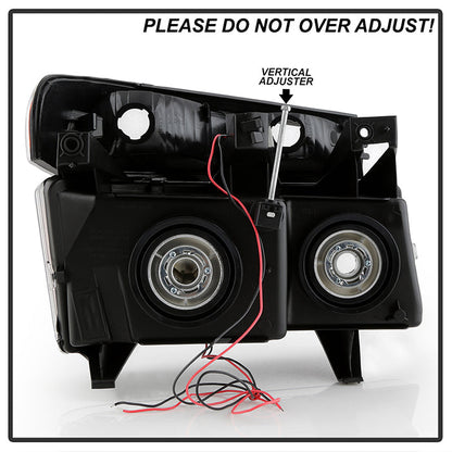 SPYDER xTune 04-12 Chevy Colorado Light Bar Headlights w/Bumper Lights - Black (HD-JH-CCOL04-LB-BK) 9050626