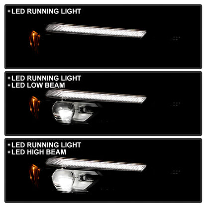 SPYDER xTune 23-25 Chevy Colorado LED Beam Headlight w/Halogen Signal - OE Right (HD-JH-CCOL23-LED-OE-R) 9960260