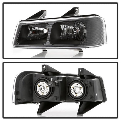 SPYDER xTune 03-17 Chevrolet Express 1500 OEM Style Headlights - Black (HD-JH-CEX03-OE-BK) 9042485