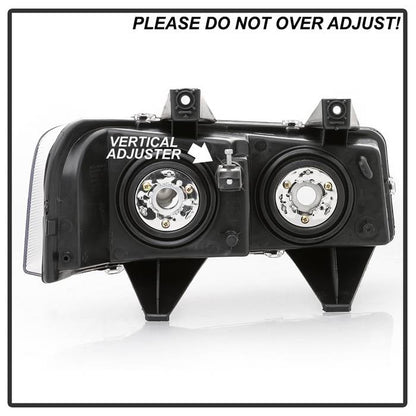 SPYDER xTune 03-17 Chevrolet Express 1500 OEM Style Headlights - Black (HD-JH-CEX03-OE-BK) 9042485