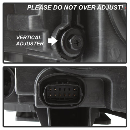 SPYDER xTune 11-14 Chrysler 300 Passenger Side Halogen Headlight w/Bezel - OEM Left (HD-JH-CHR30011-OEBK-R) 9037832