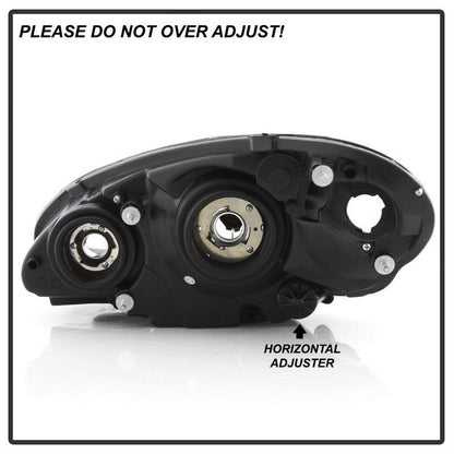 SPYDER Xtune Chrysler Pt Cruiser 06-10 Halogen Only Headlights -Black HD-JH-CHRPT06-AM-BK 9026256