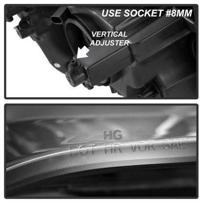 SPYDER xTune 11-17 Dodge Grand Caravan Driver Side Headlights - OEM Left (HD-JH-CHRTC08-OE-L) 9042515