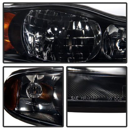 SPYDER Xtune Chevy Monte Carlo 00-05 OEM Style Headlights Black Smoked HD-JH-CMC00-AM-BSM 9028939