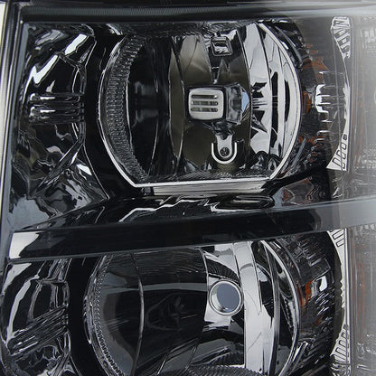SPYDER Xtune Chevy Silverado 07-13 Crystal Headlights Smoked HD-JH-CS07-AM-SM 5077349