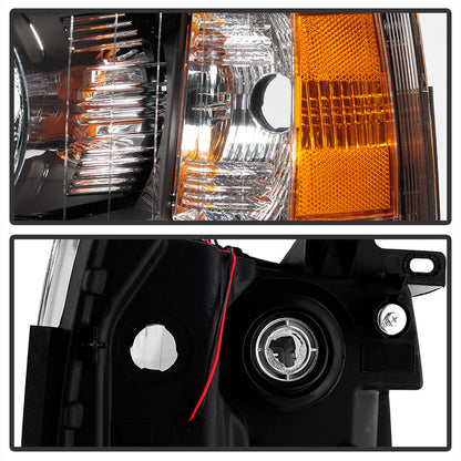 SPYDER Xtune Chevy Silverado 07-13 Crystal Headlights w/ LED Black HD-JH-CS07-LED-BK 9032967